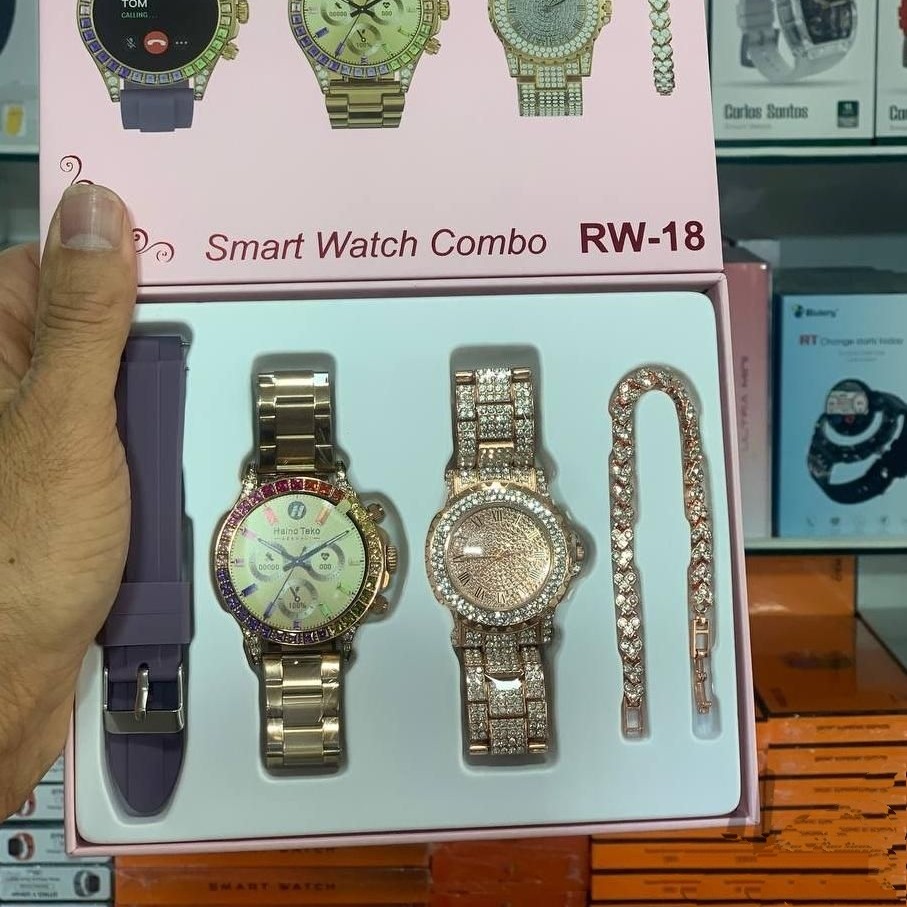 ساعت هوشمند زنانه هاینوتکو rw18 با دستبند و ساعت هدیه  ارسال سریع