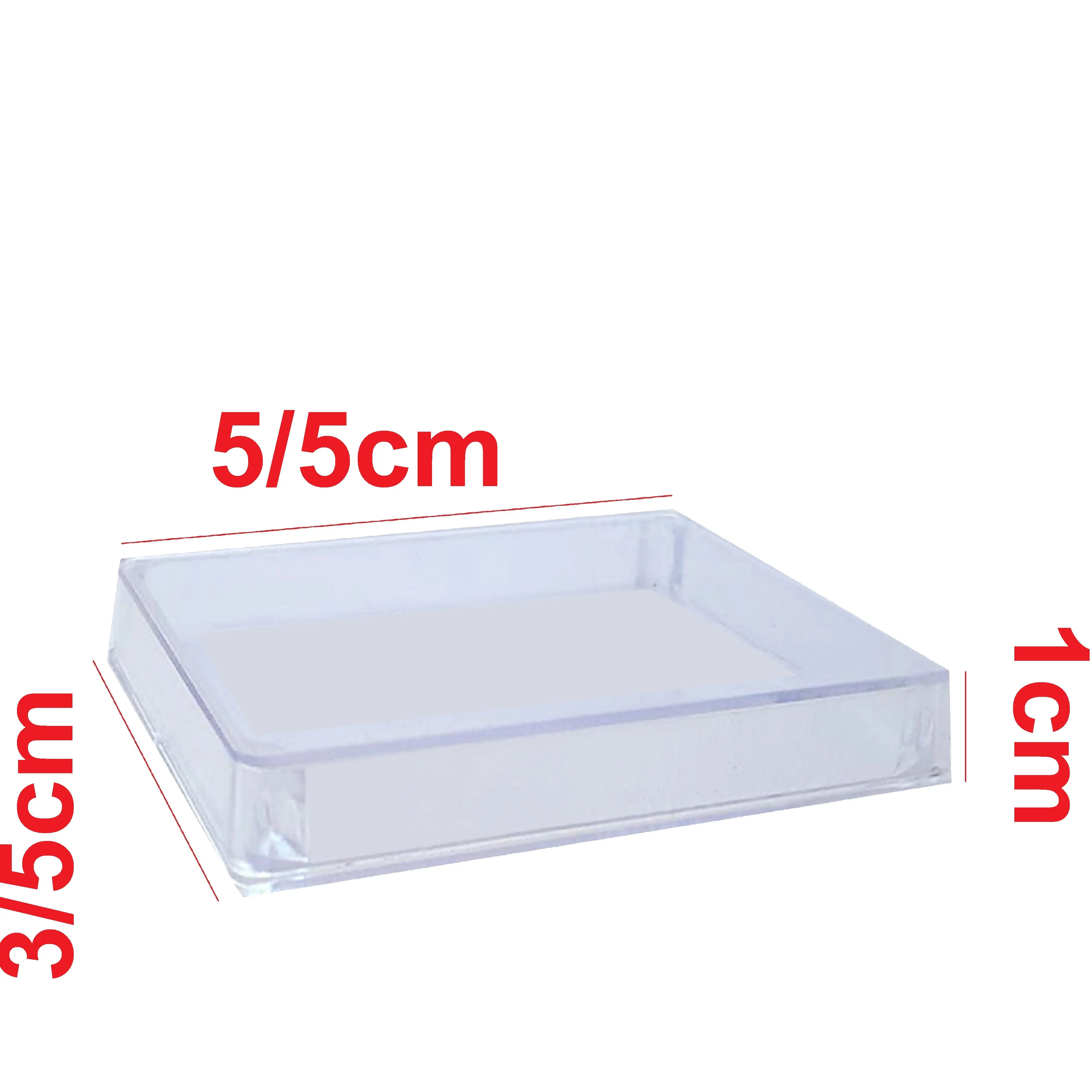 قوطی مستطیل کریستال زعفران  4گود (پک25عددی)