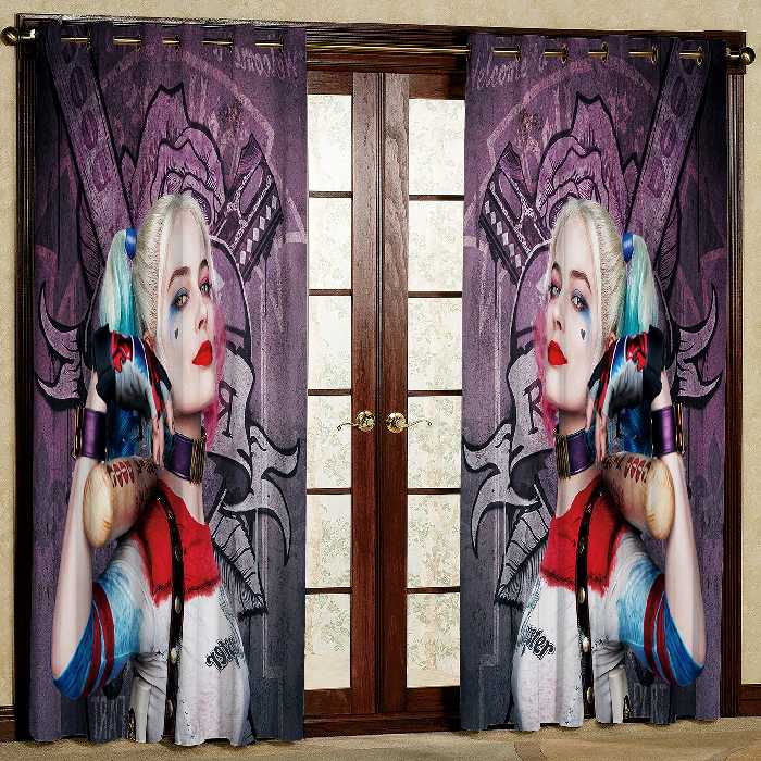 پرده مدل دختر مخمل پانچی کد 735 سایز 140x280 سانتی متر