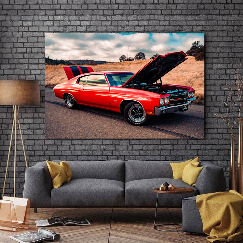 تابلو شاسی طرح ماشین مدل Chevy کد 721