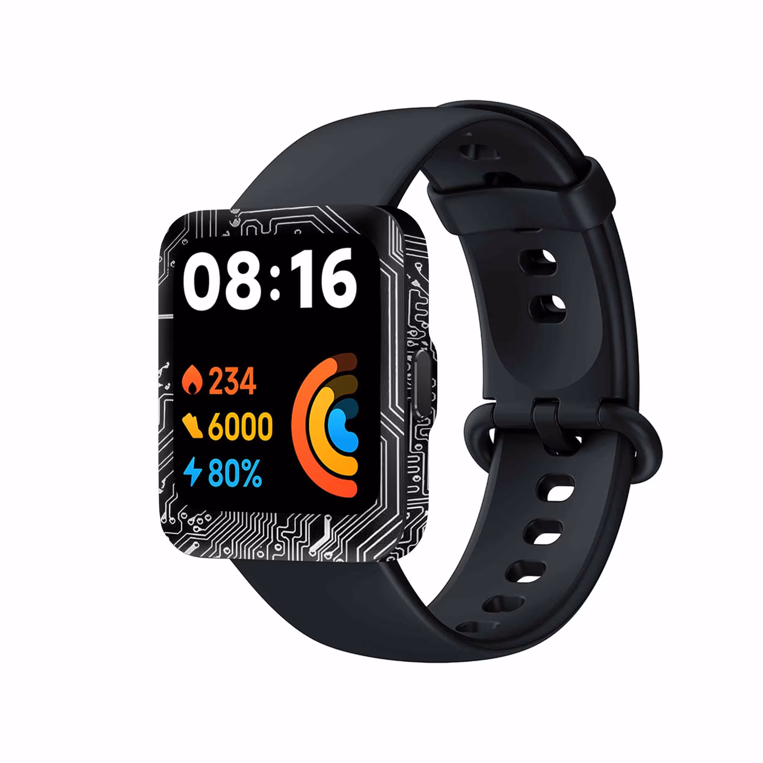 برچسب ماهوت طرح Black_Printed_Circuit_Board مناسب برای ساعت هوشمند شیائومی Redmi Watch 2 Lite