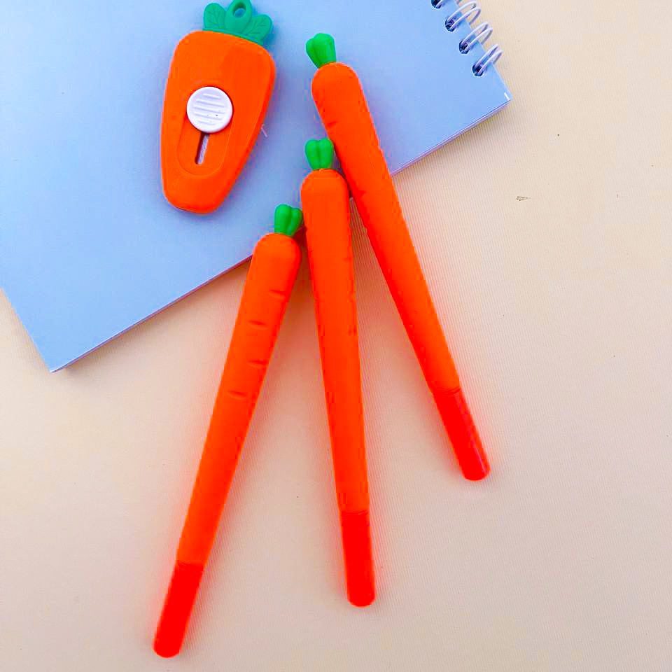 لوازم تحریر لوازم تحریر فانتزی نوشت افزار روان نویس فانتزی طرح هویج