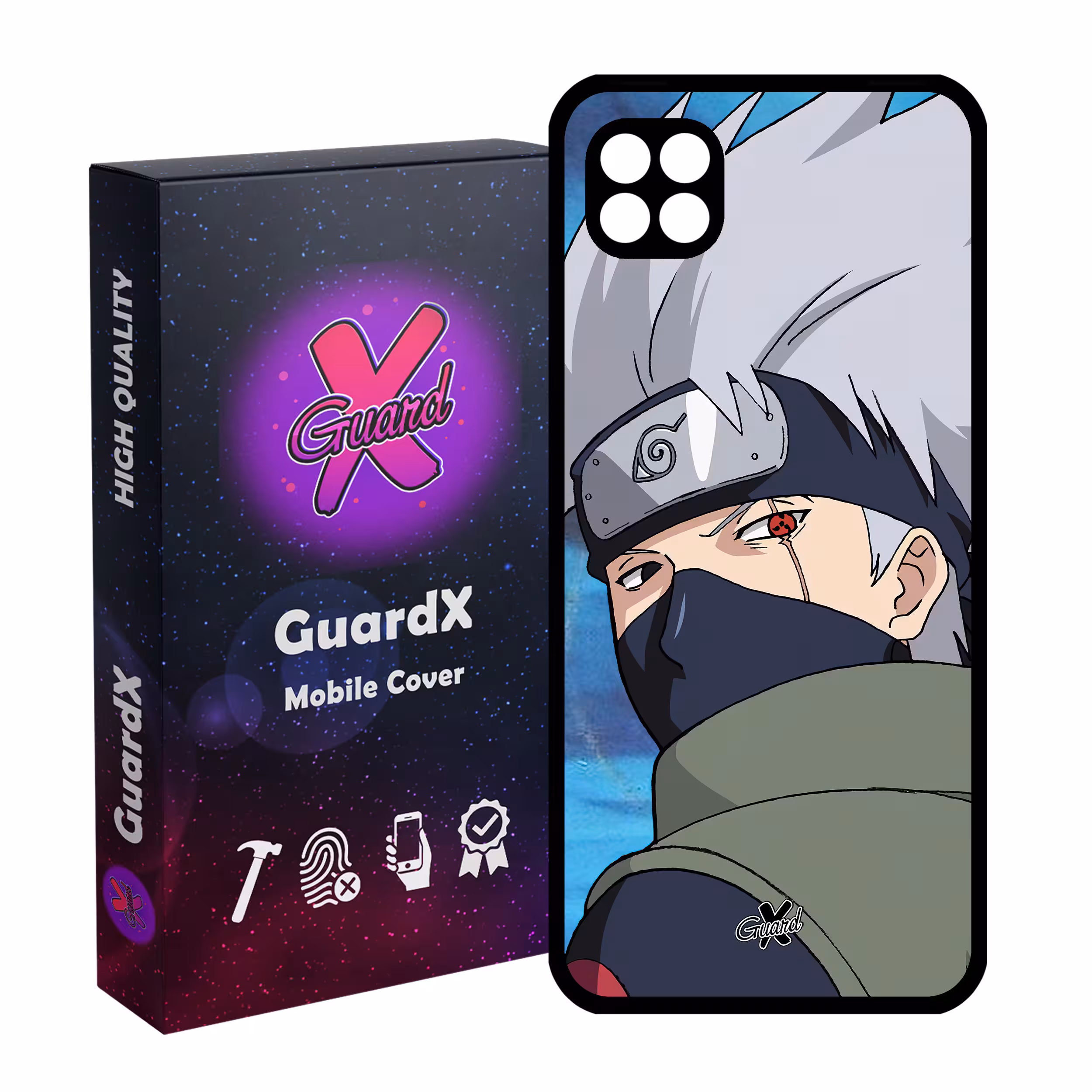 کاور گارد ایکس طرح Kakashi Anime مدل Glass10523 مناسب برای گوشی موبایل سامسونگ Galaxy A22 5G