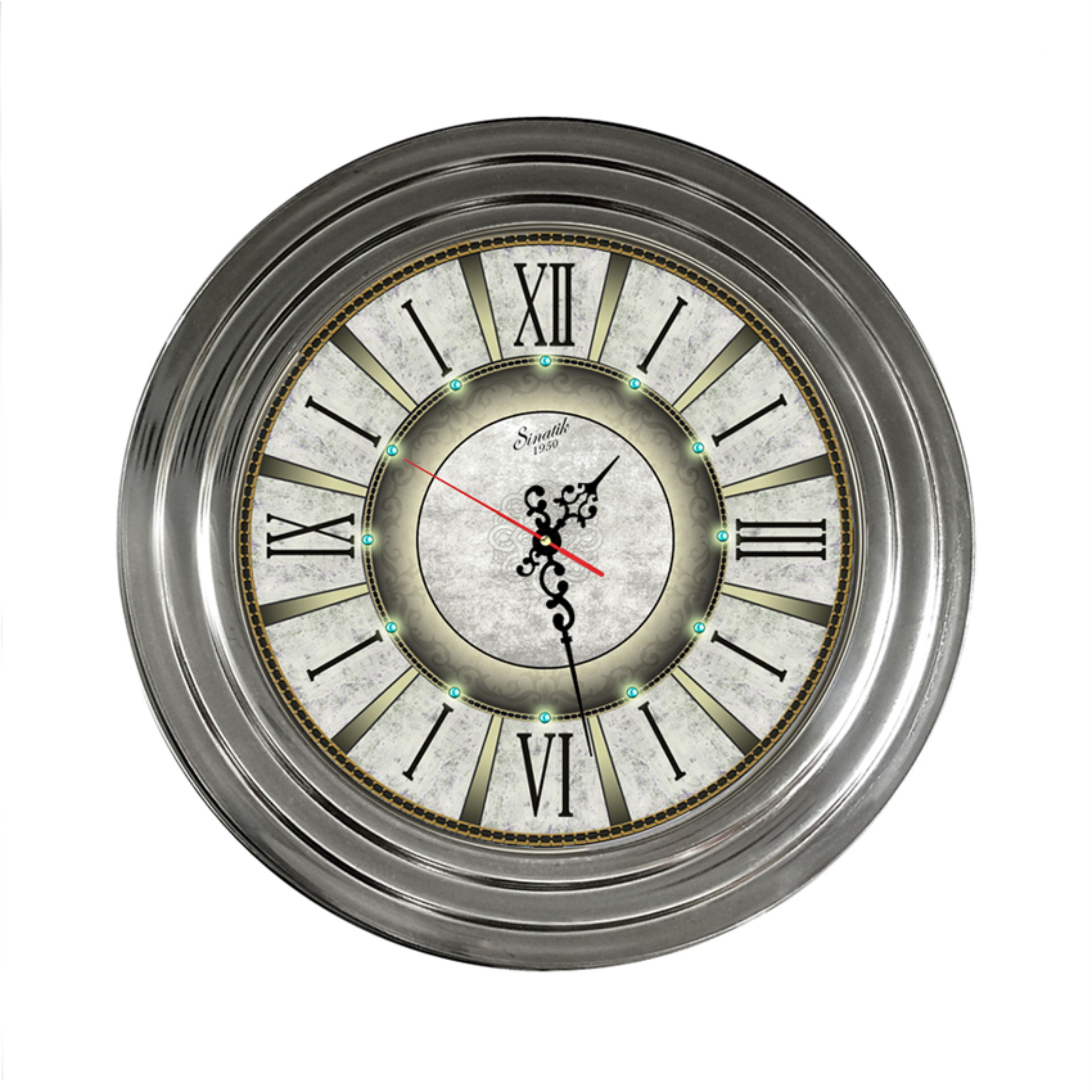 ساعت دیواری رینگ پله ای قطر 30 سانت فلزی