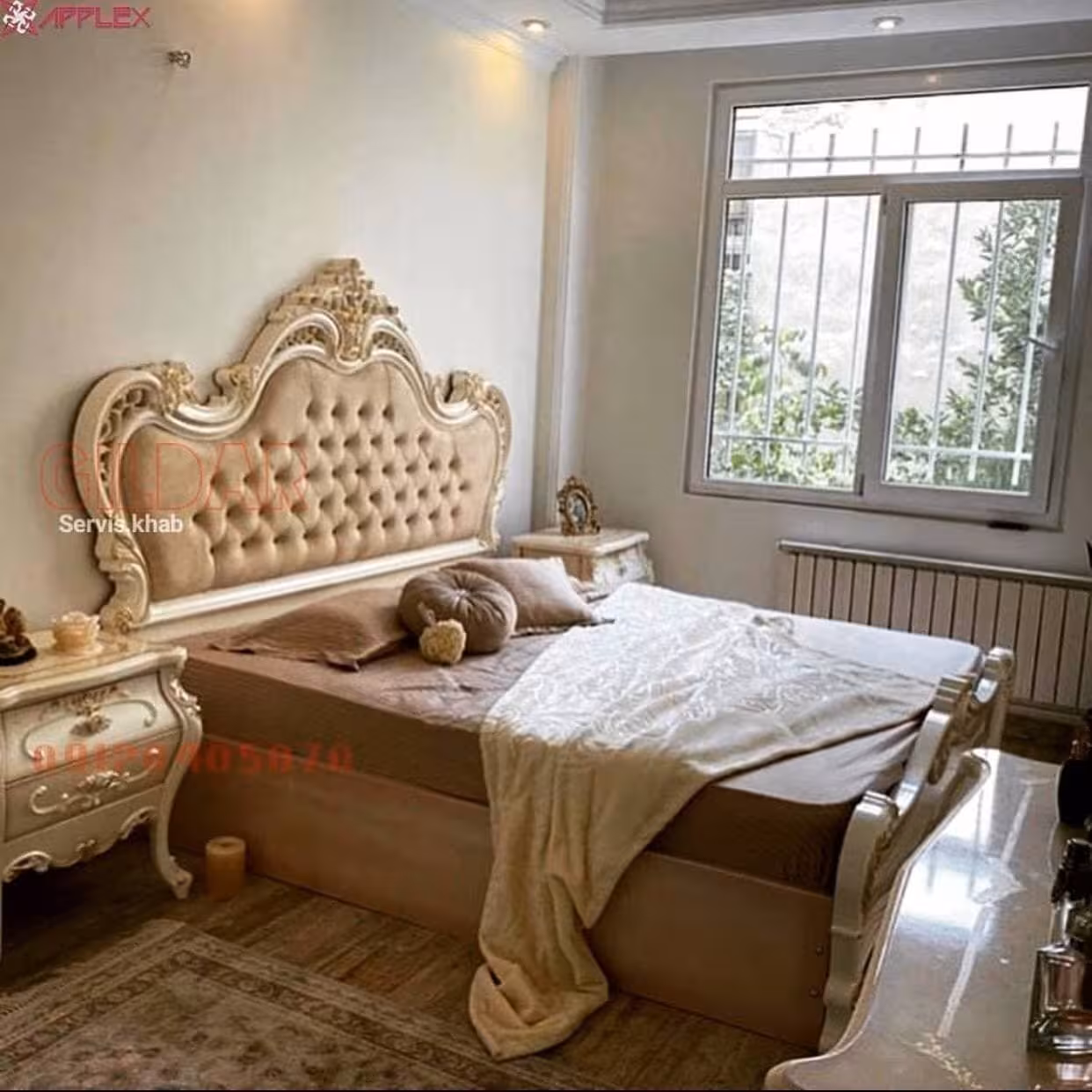 سرویس خواب کلاسیک مدل ناتلی تا