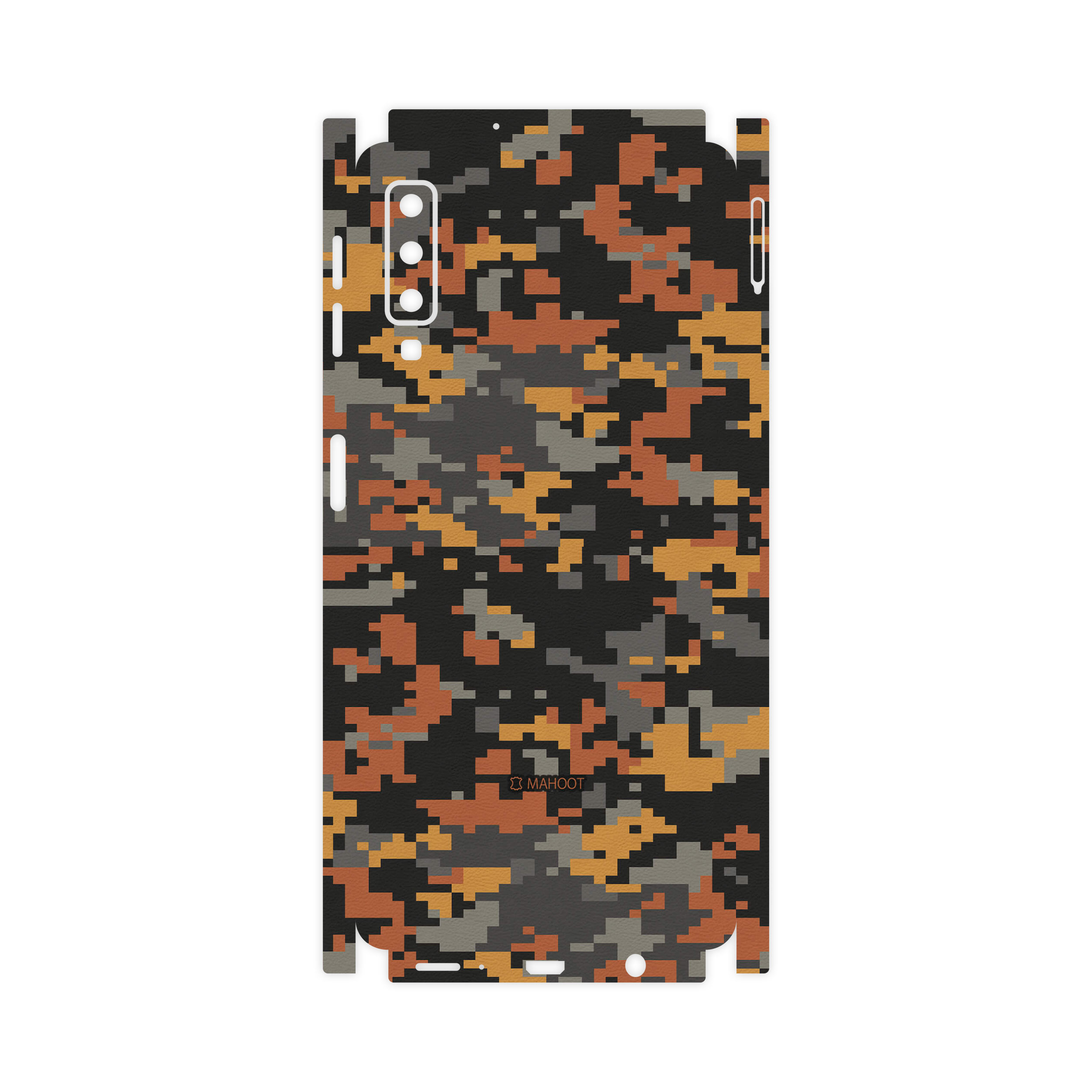 برچسب پوششی ماهوت مدل Army-Autumn-pixel-FullSkin مناسب برای گوشی موبایل سامسونگ Galaxy A7 2018
