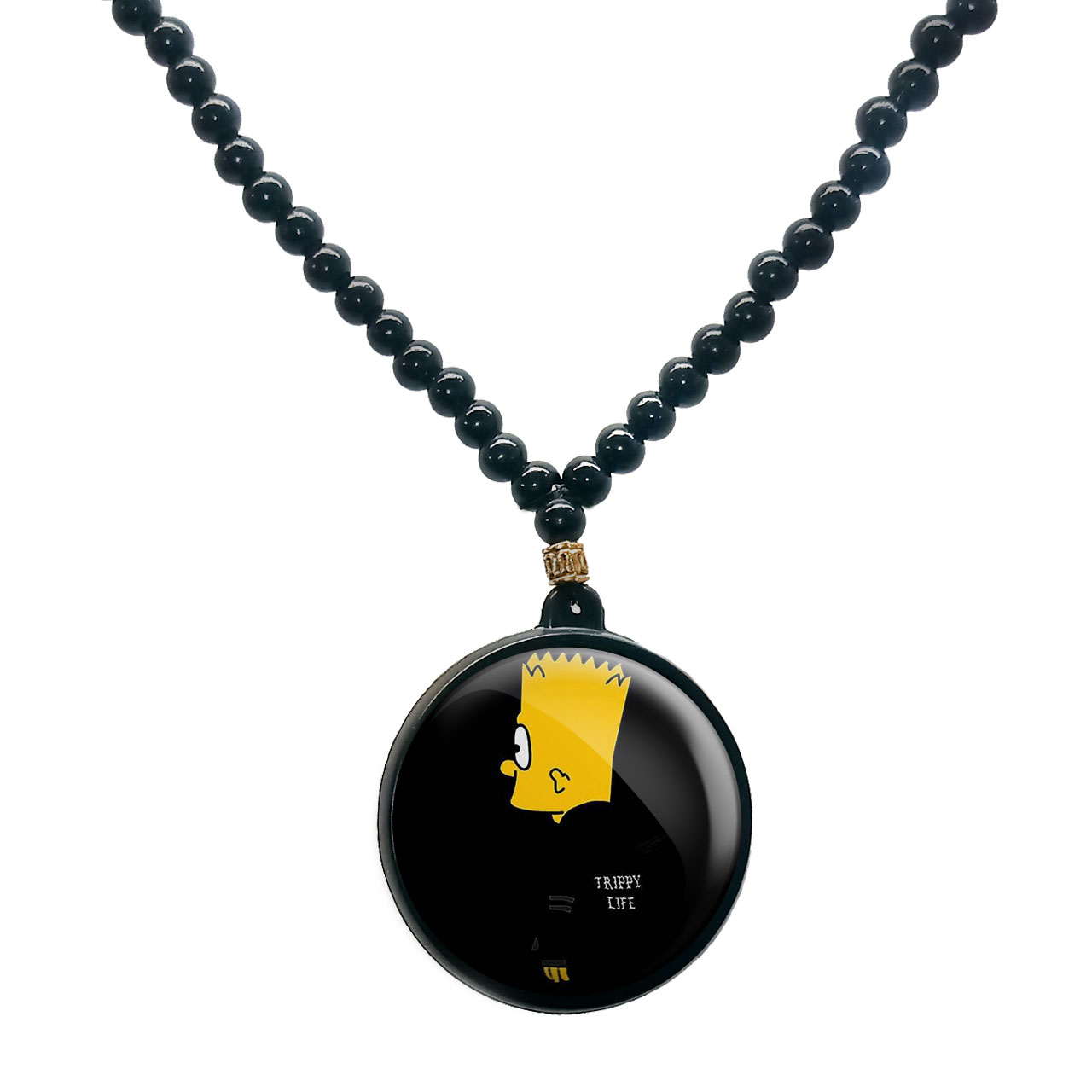 گردنبند پرمانه طرح سیمپسون ها کد pmd.3455مدل دو طرفه