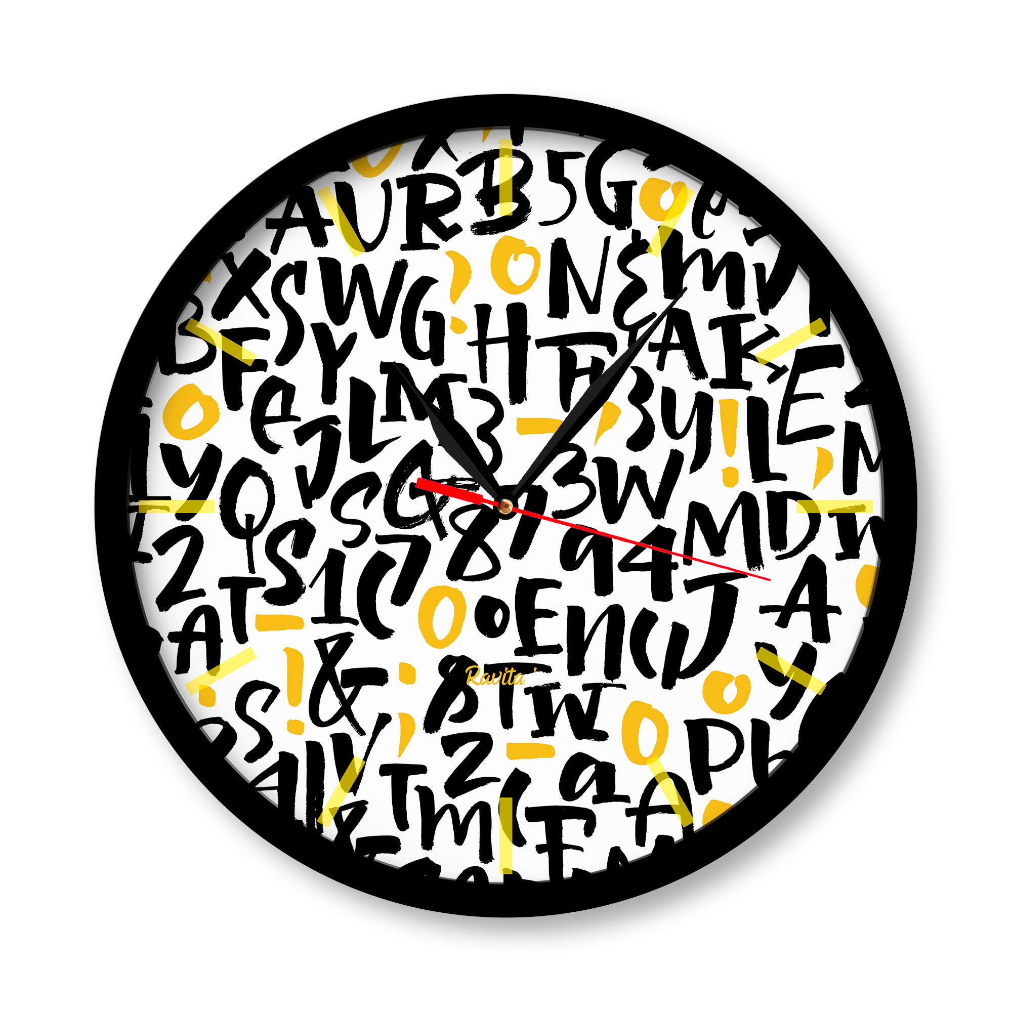 ساعت دیواری راویتا طرح فانتزی مدل 1048