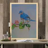 تابلو نقاشی مدل گل و مرغ ایرانی