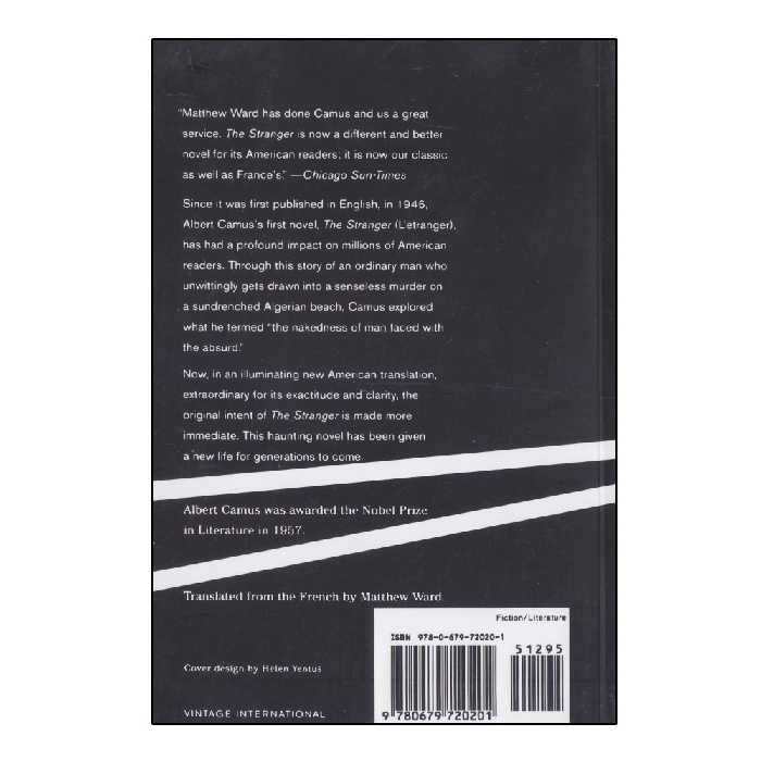 کتاب The Stranger اثر Albert Camus انتشارات الوندپویان