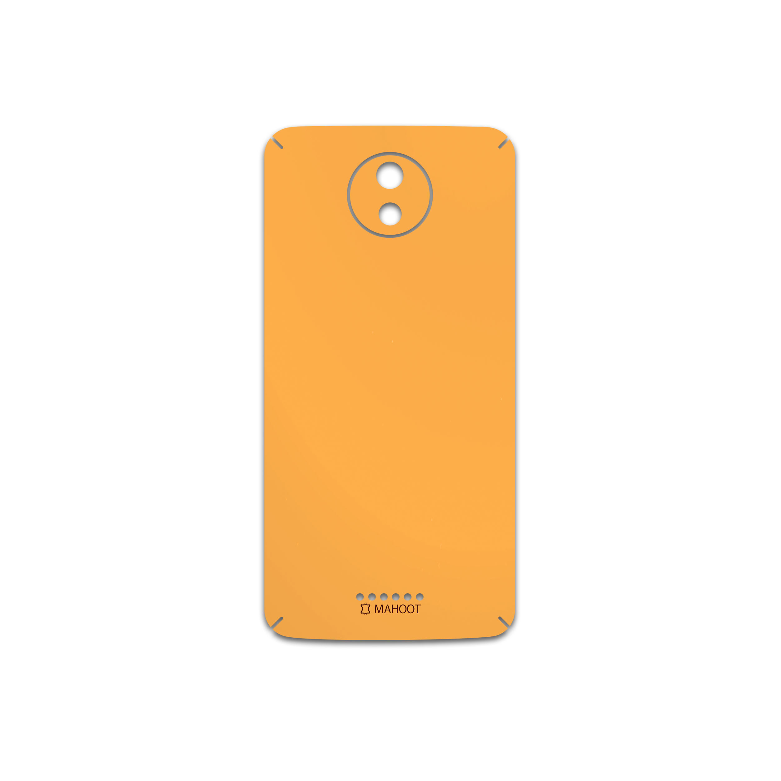 برچسب پوششی ماهوت مدل Matte-Orange مناسب برای گوشی موبایل موتورولا Moto C Plus
