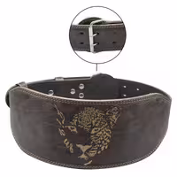 کمربند بدنسازی لیپارد عرض سگک 6cm مدل ELM-404C0411 سگکی قهوه ای