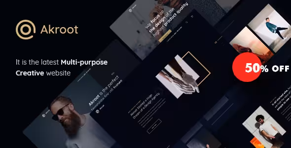 دانلود قالب Akroot – قالب HTML5 چندمنظوره