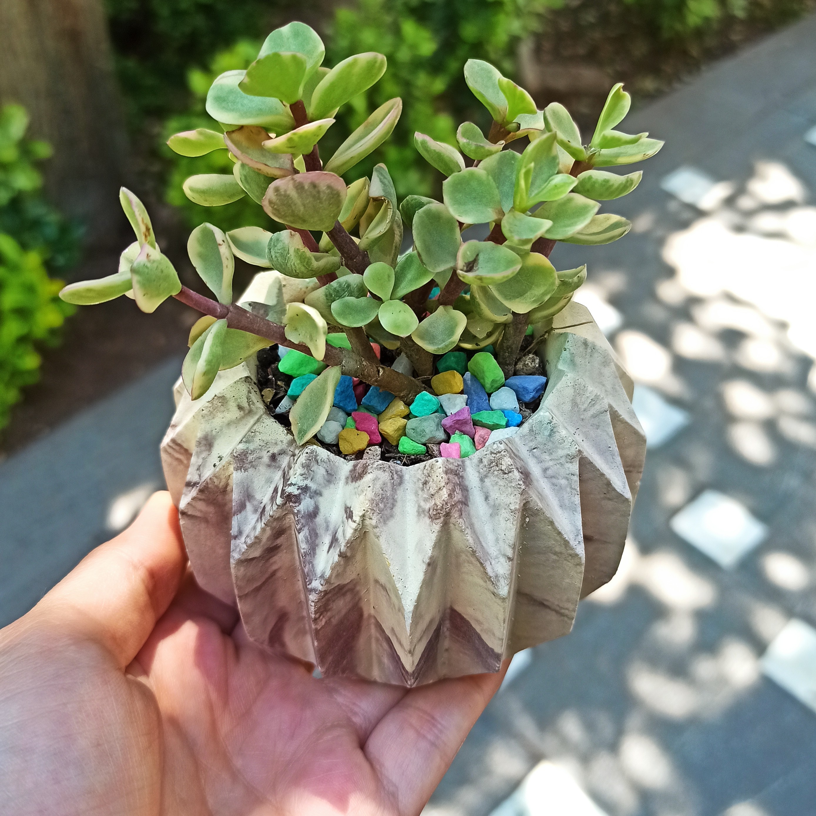 گلدان چرخی بتنی