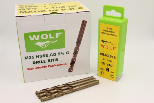 مته سایز 10 وولف چینی HSSWOLF