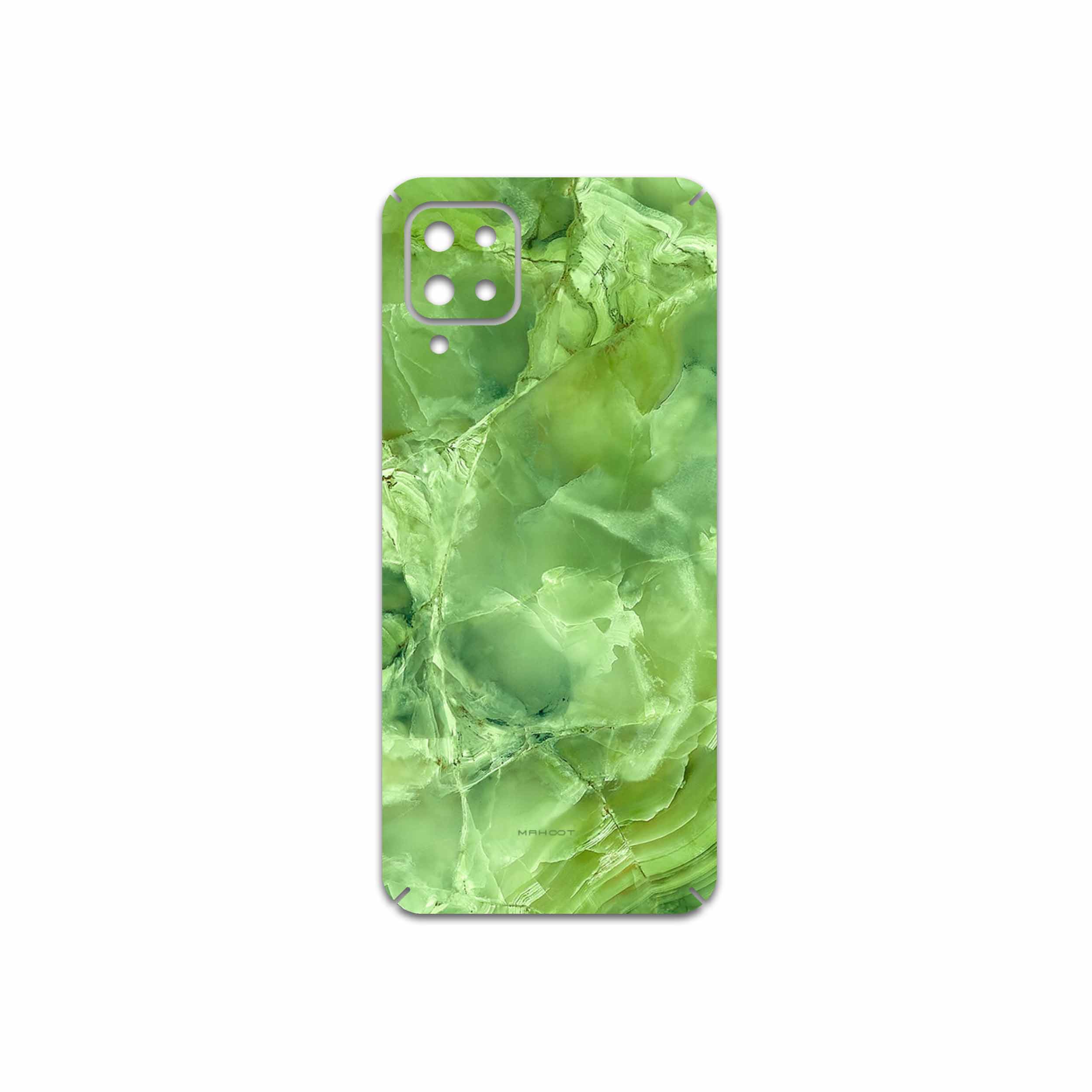 برچسب پوششی ماهوت مدل Green-Crystal-Marble مناسب برای گوشی موبایل سامسونگ Galaxy A12 Nacho