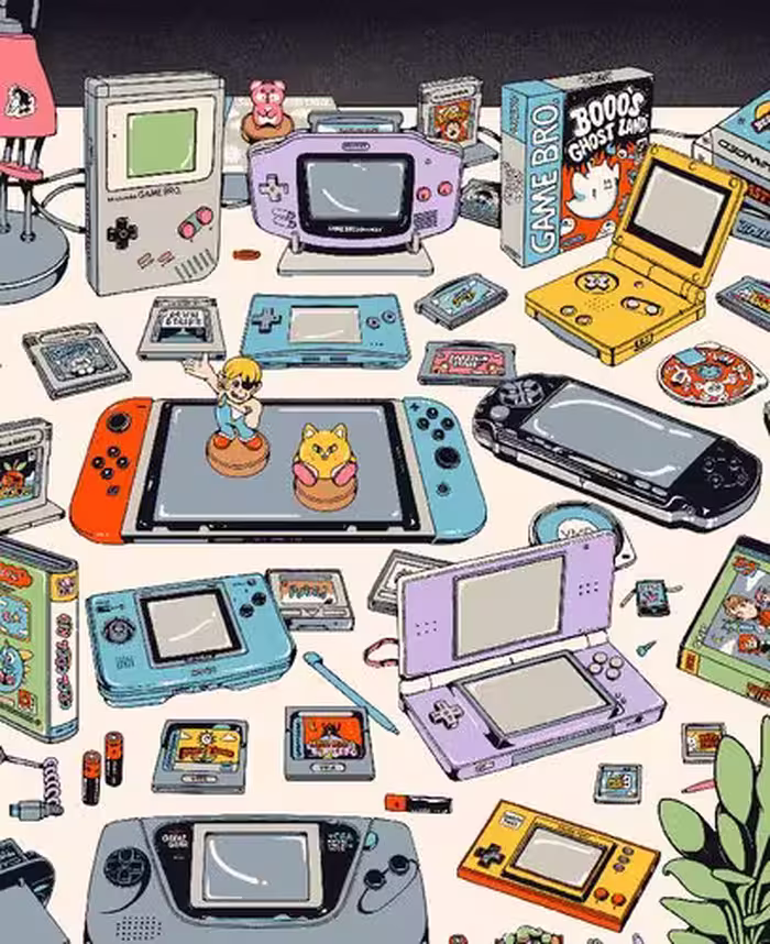 خرید و دانلود نسخه کامل کتاب A Handheld History: A comprehensive celebration of handheld consoles and their iconic games from indie journal publisher Lost In Cult