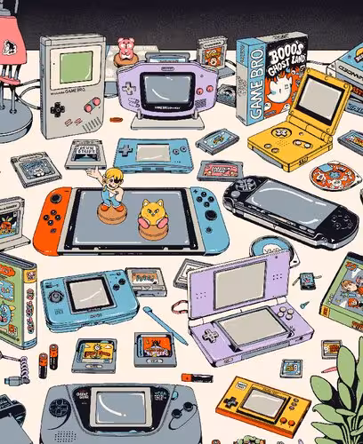 خرید و دانلود نسخه کامل کتاب A Handheld History: A comprehensive celebration of handheld consoles and their iconic games from indie journal publisher Lost In Cult