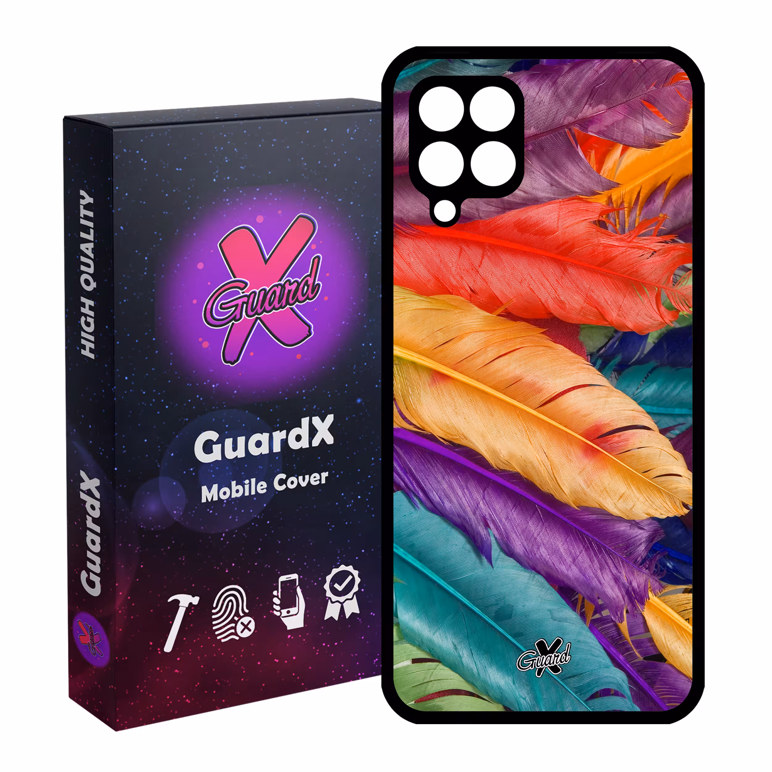 کاور گارد ایکس طرح Feather مدل Glass10180 مناسب برای گوشی موبایل سامسونگ Galaxy A12