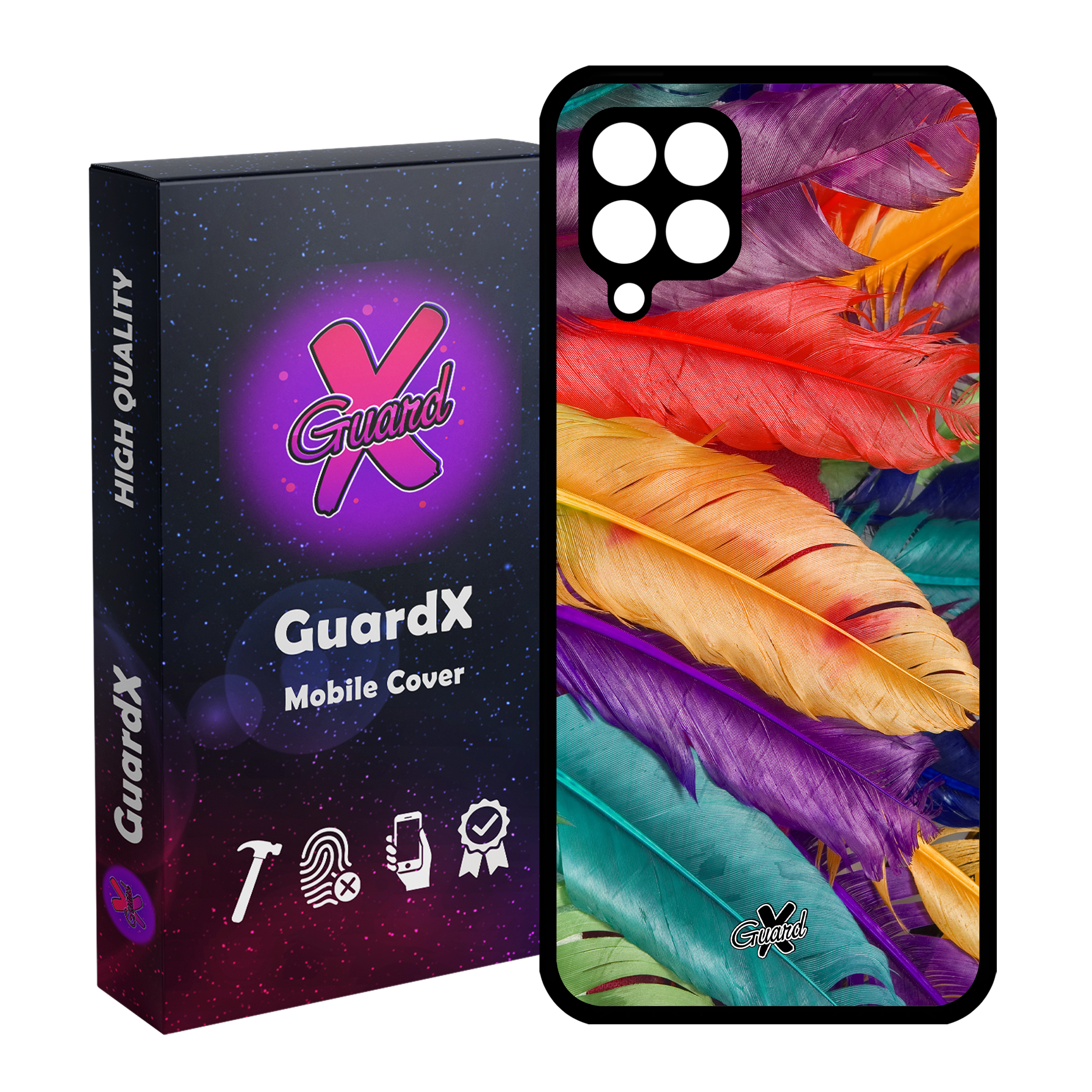 کاور گارد ایکس طرح Feather مدل Glass10180 مناسب برای گوشی موبایل سامسونگ Galaxy A12