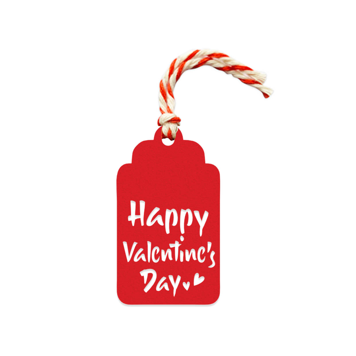 ابزار کادویی مدل گیفت تگ طرح Happy Valentines Day مجموعه 10 عددی