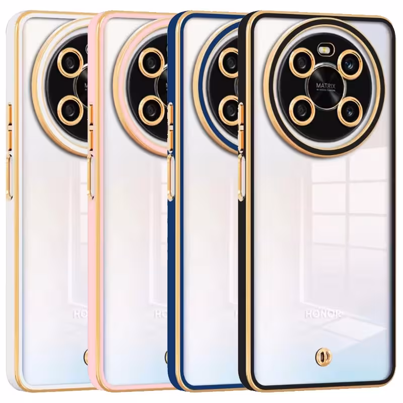 قاب اورجینال الکتروپلیتینگ Honor X9 4G مدل دور طلایی اسپیس