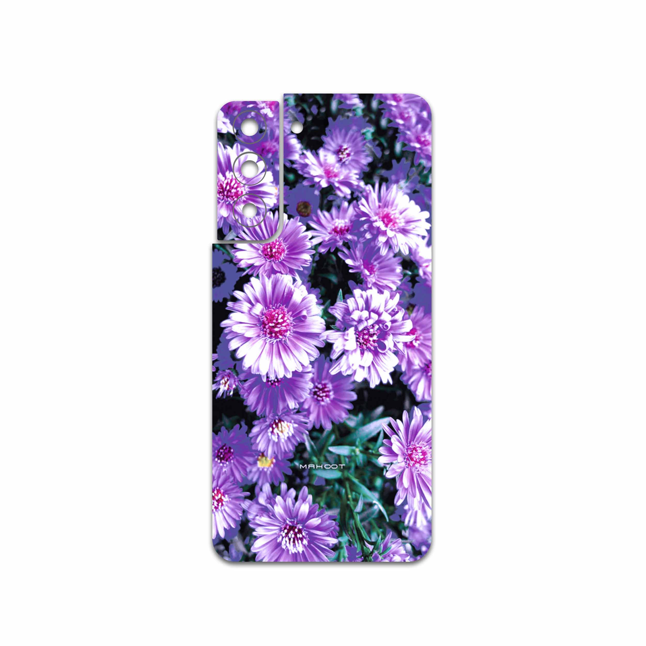 برچسب پوششی ماهوت مدل Purple-Flower مناسب برای گوشی موبایل سامسونگ Galaxy S21 FE 5G