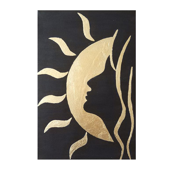 تابلو نقاشی ورق طلا کد 10099