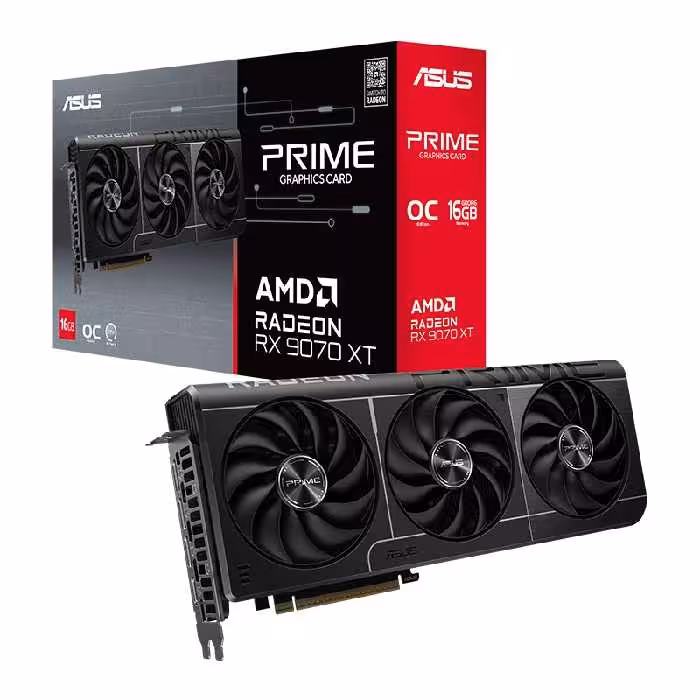 کارت گرافیک مدل RX-9070 XT 16GB OC Prime Asus ایسوس