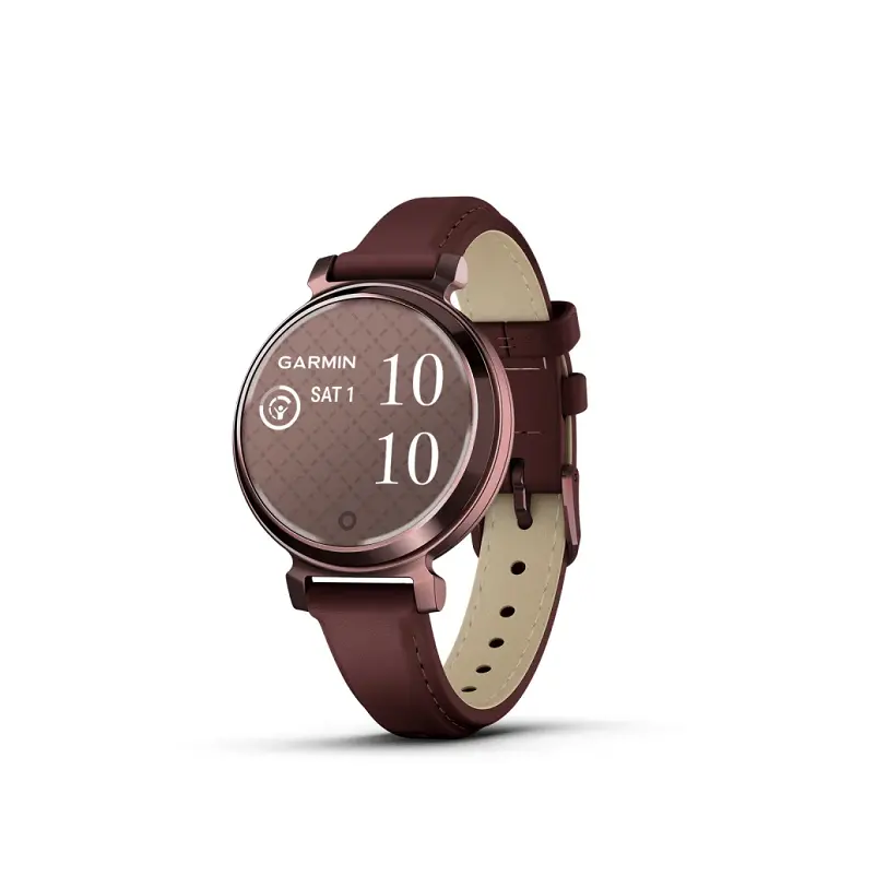 ساعت هوشمند گارمین Garmin Lily 2 classic dark bronze with mulberry leather band