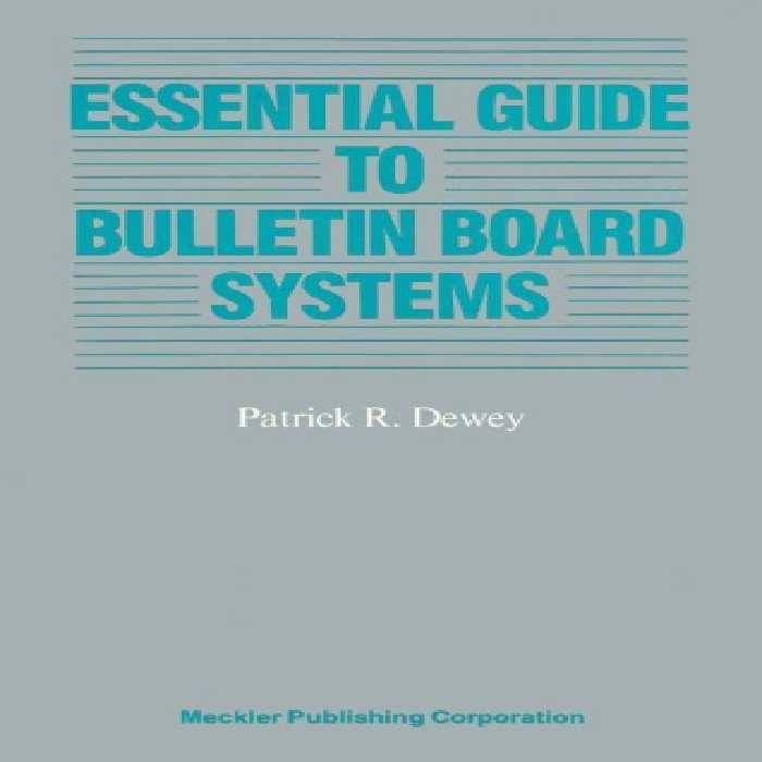 خرید و دانلود نسخه کامل کتاب Essential Guide to Bulletin Board Systems (Supplement to computers in libraries)