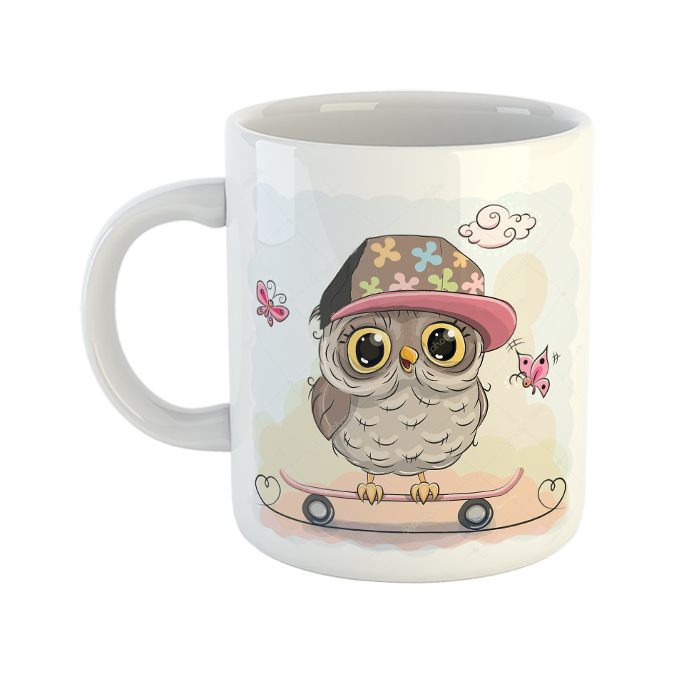 ماگ طرح جغد کد 206