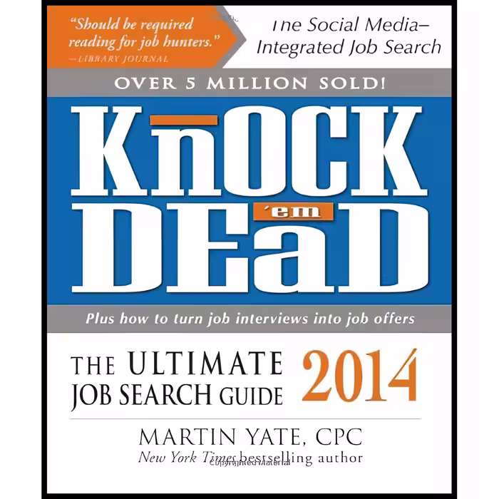کتاب Knock em Dead 2014 اثر Martin Yate انتشارات Adams Media
