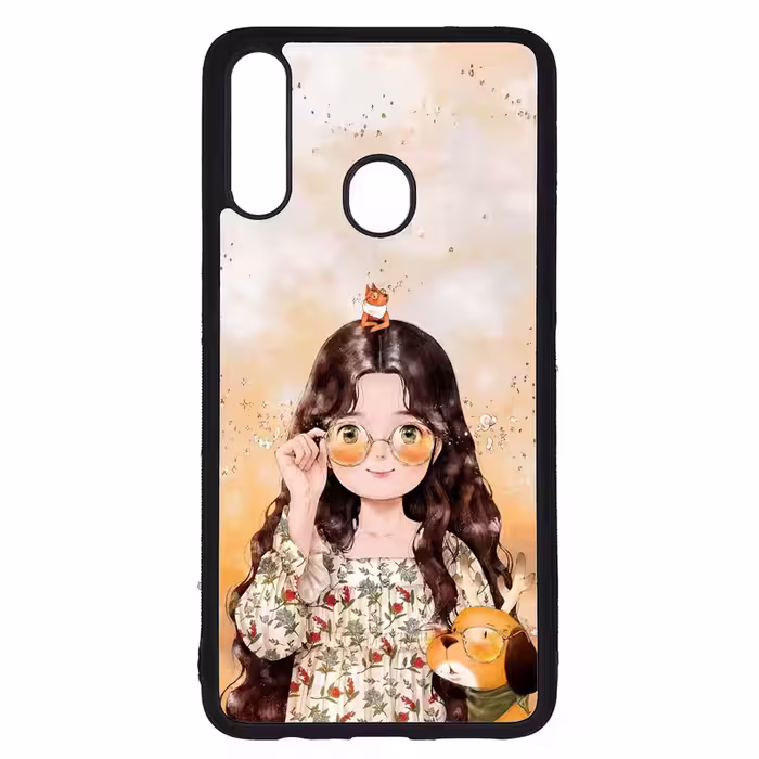 کاور طرح دختر کد G-214 مناسب برای گوشی موبایل سامسونگ Galaxy A20s | دیجی قاب دونی