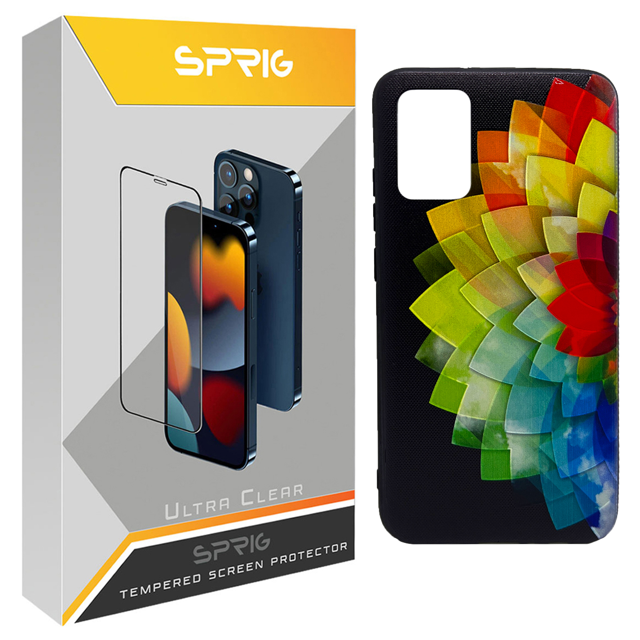   کاور اسپریگ طرح Geo Flower مدل SPCVR مناسب برای گوشی موبایل سامسونگ Galaxy A02s