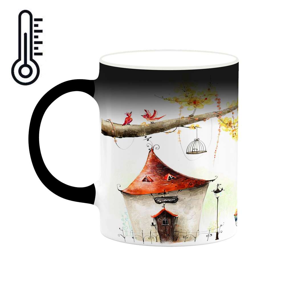 ماگ حرارتی کاکتی طرح دنیای فانتزی مدل mgh18662