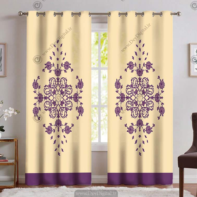 پرده سه بعدی طرح سنتی PK-4514