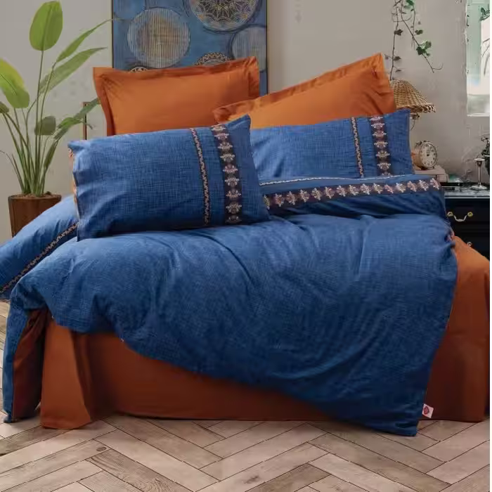 سرویس روتختی کاتن باکس مدل folk art lusso یک نفره 3 تکه