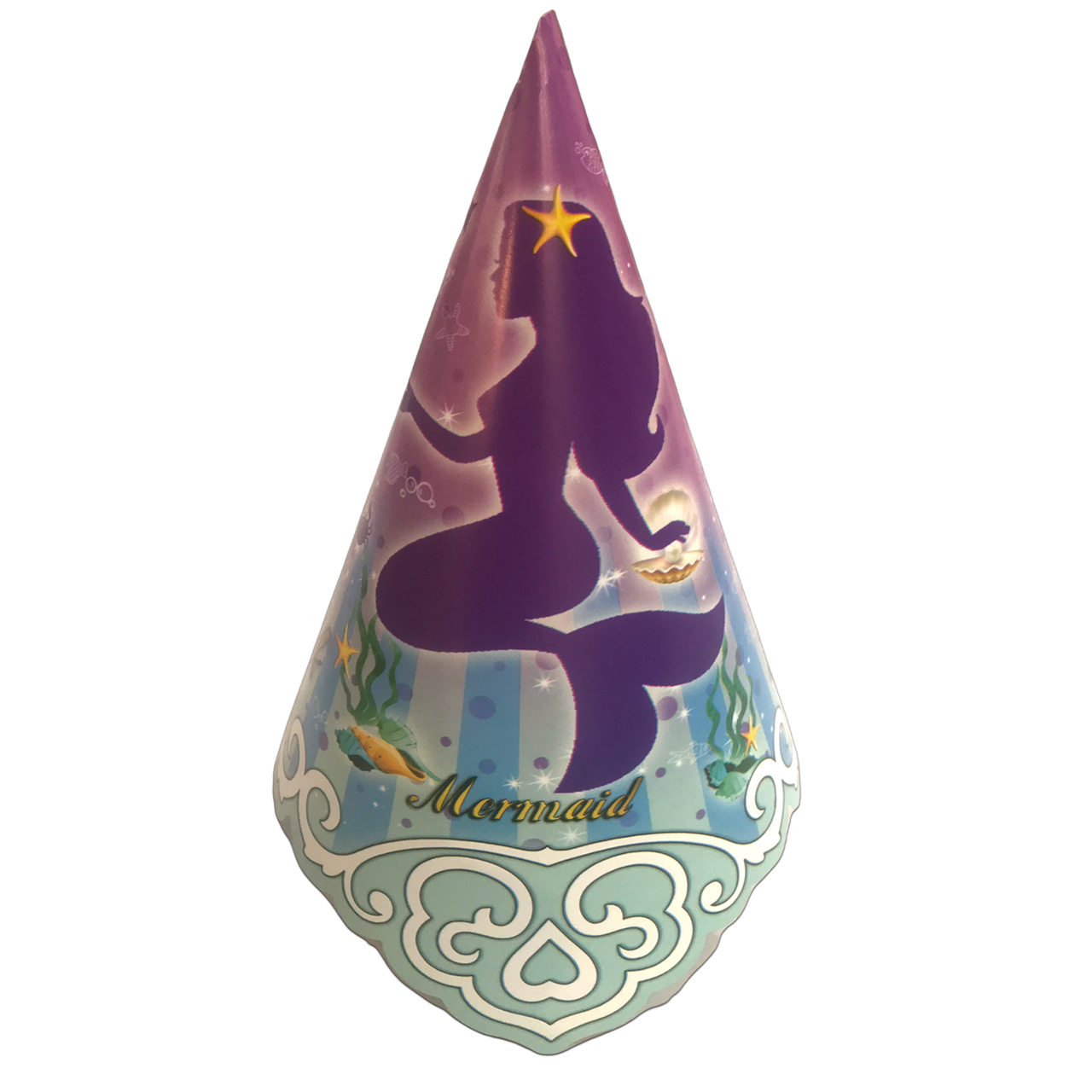 کلاه تولد مسترتم طرح پری دریایی 10 عددی