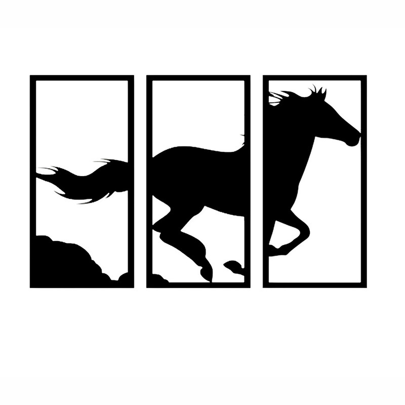 استیکر دیواری طرح اسب کد 145966