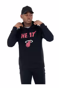 سویشرت مشکی مردانه ساده و معمولی کلاهدار لوگوی تیم Po Hoody Miahea Blk NEW ERA