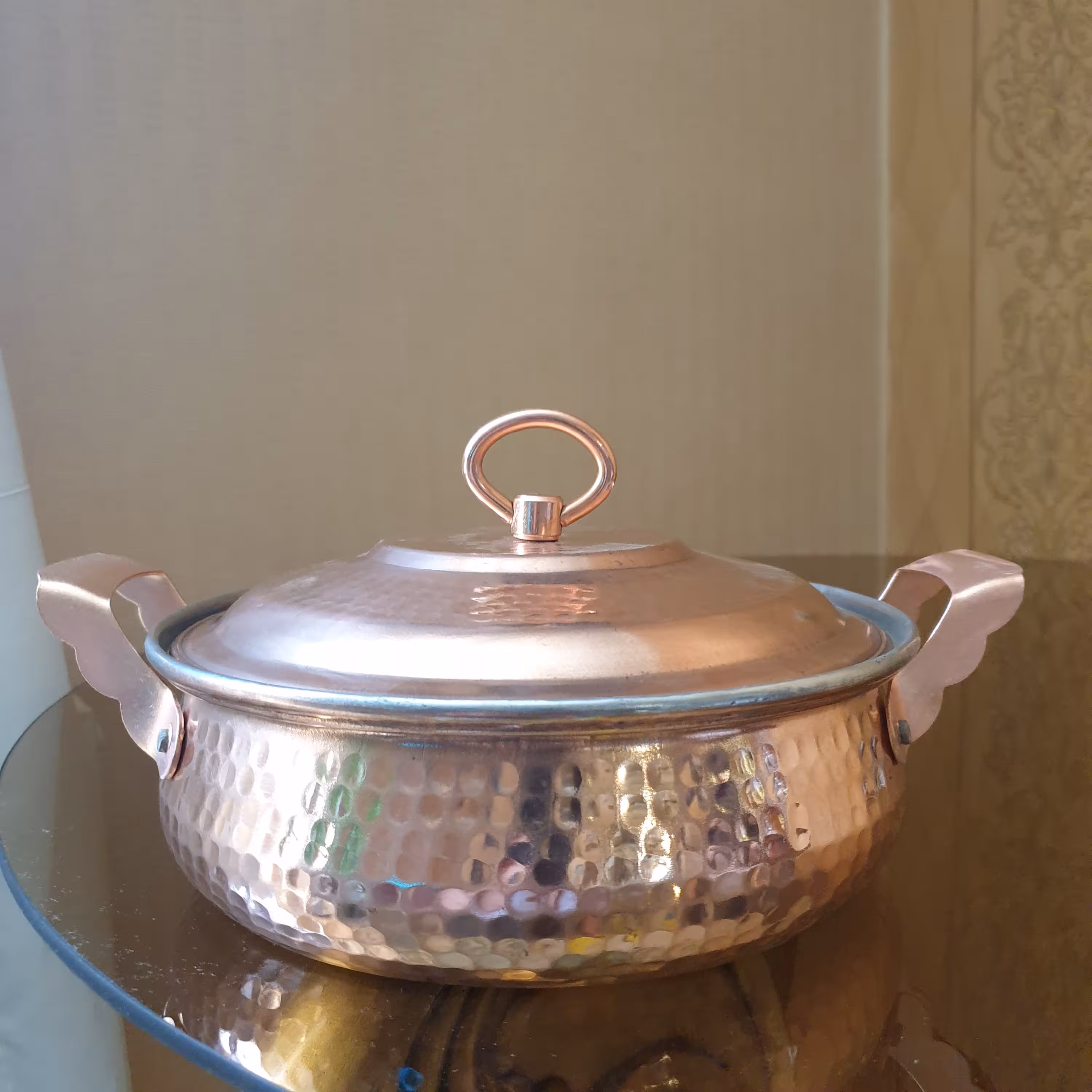 تابه تیانچه مسی ساخت زنجان (سایز بزرگ )
