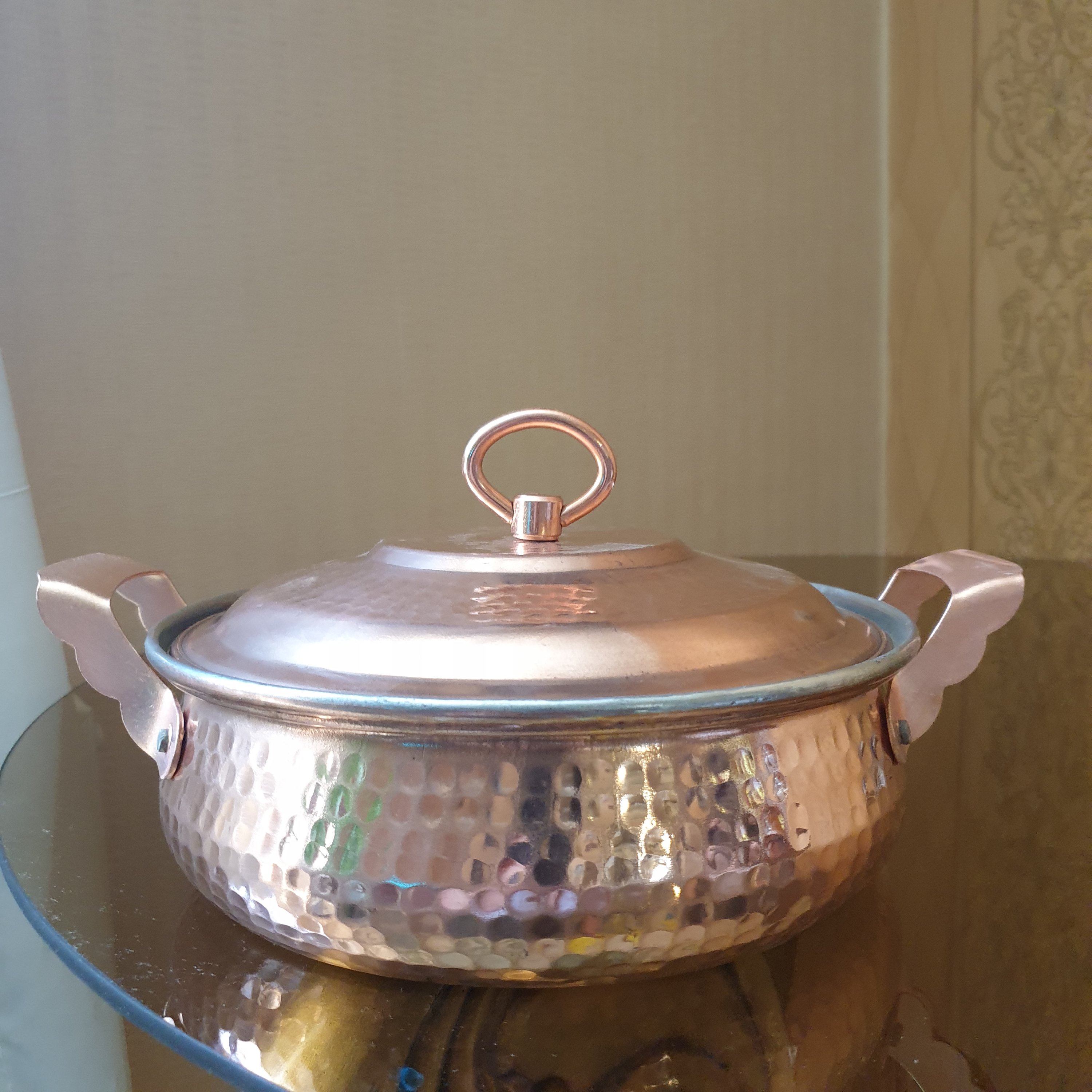 تابه تیانچه مسی ساخت زنجان (سایز بزرگ )