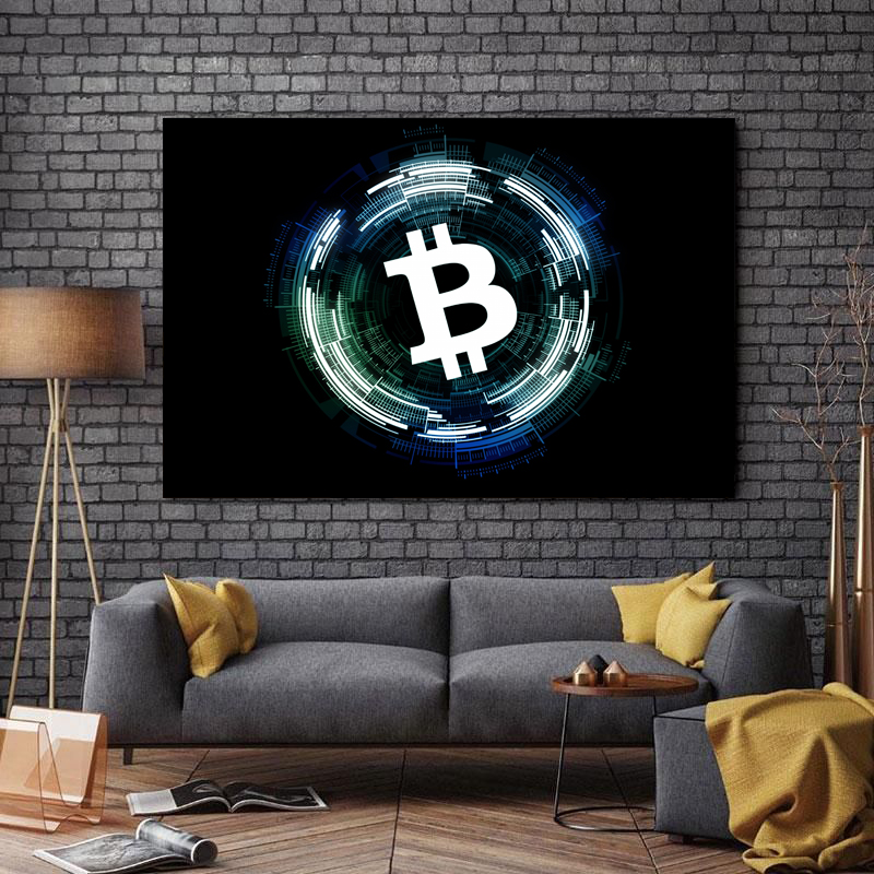 تابلو شاسی طرح لوگو مدل بیت کوین کد A287