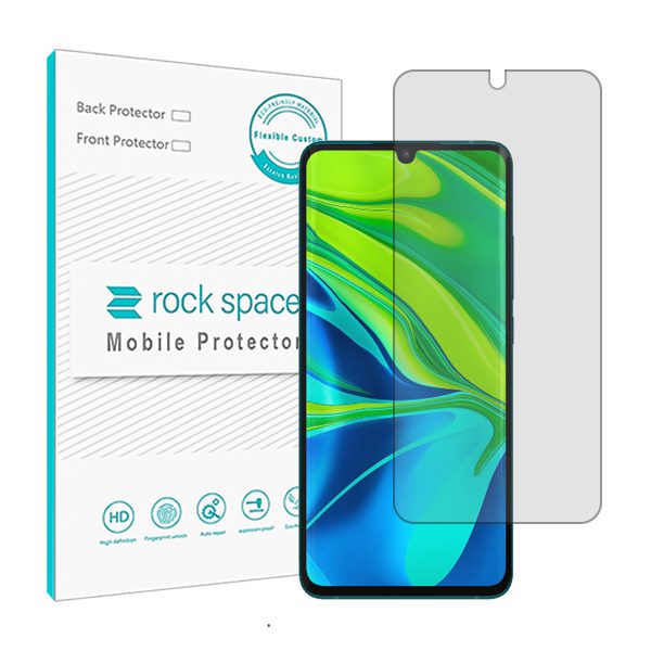 گلس شیائومی Mi Note 10 مدل نانو هیدروژل شفاف برند راک اسپیس کد 4070S