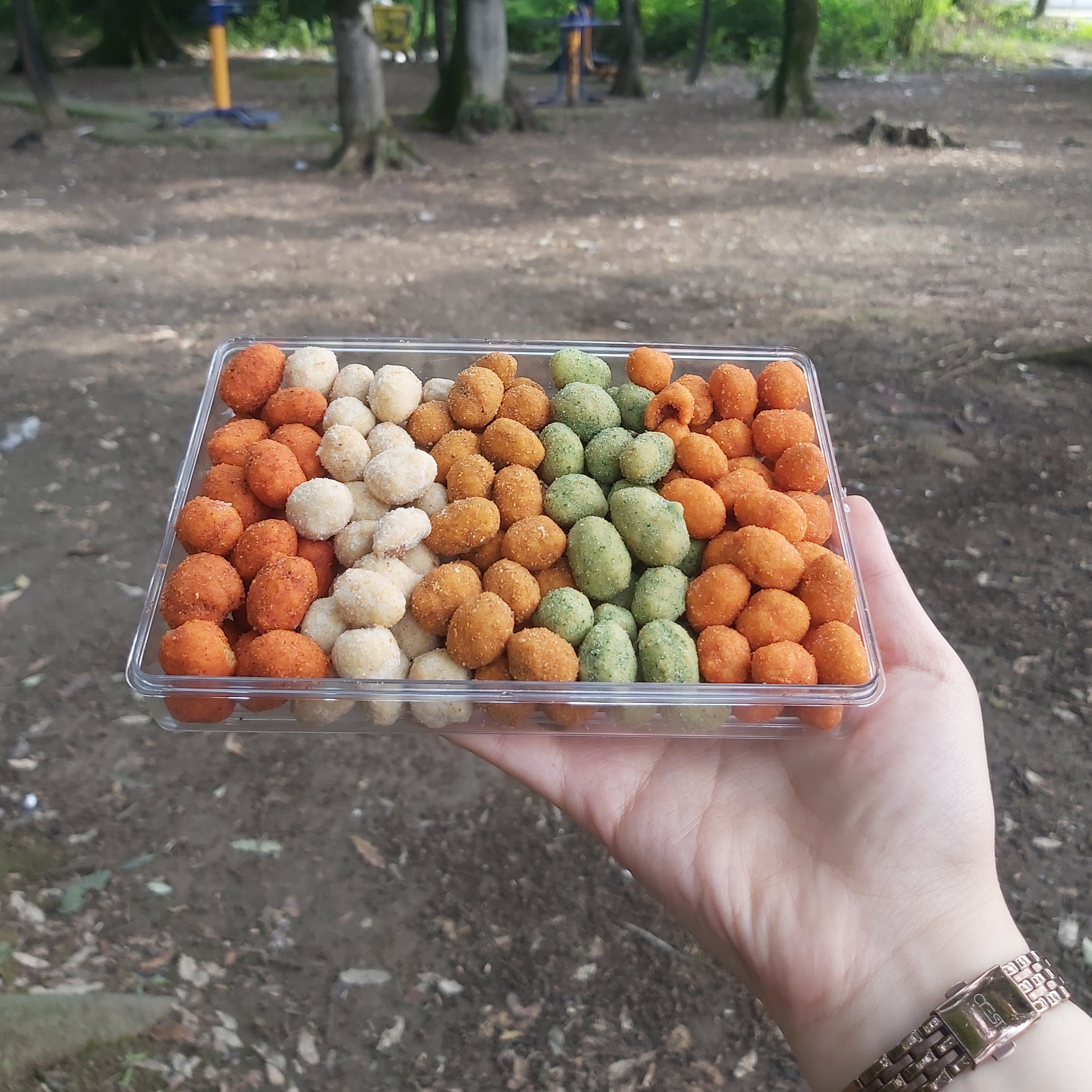 بادام زمینی روکش دار مخلوط 250گرمی