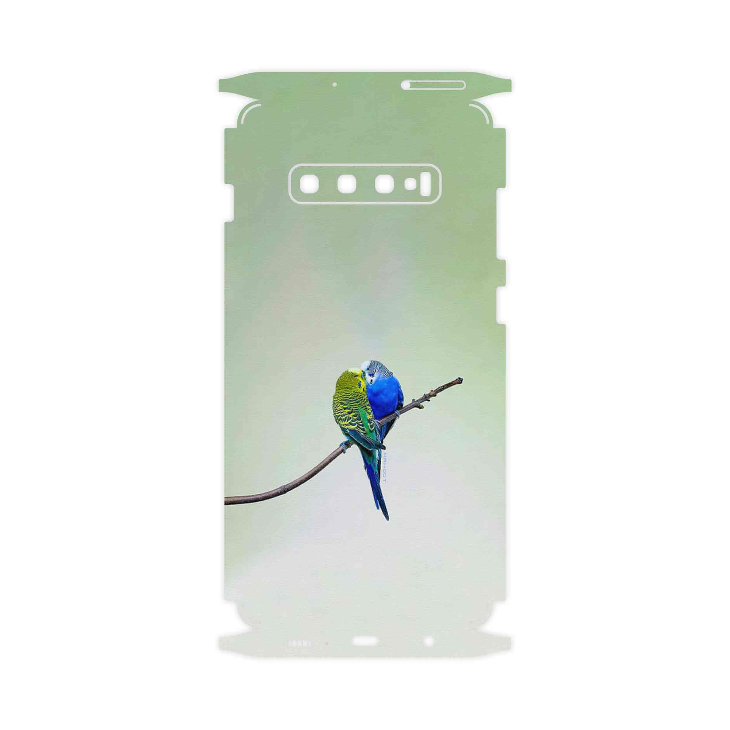 برچسب پوششی ماهوت مدل Lovebird-FullSkin مناسب برای گوشی موبایل سامسونگ Galaxy S10 Plus