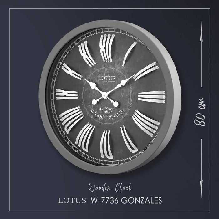 ساعت دیواری لوتوس مدل GONZALES 7736