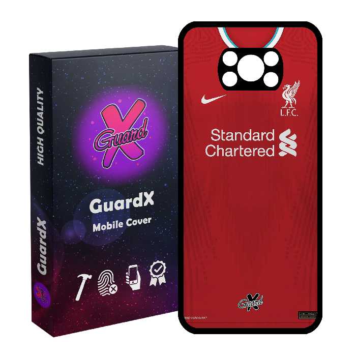 کاور گارد ایکس طرح Liverpool مدل Glass10252 مناسب برای گوشی موبایل شیائومی Poco X3 Pro