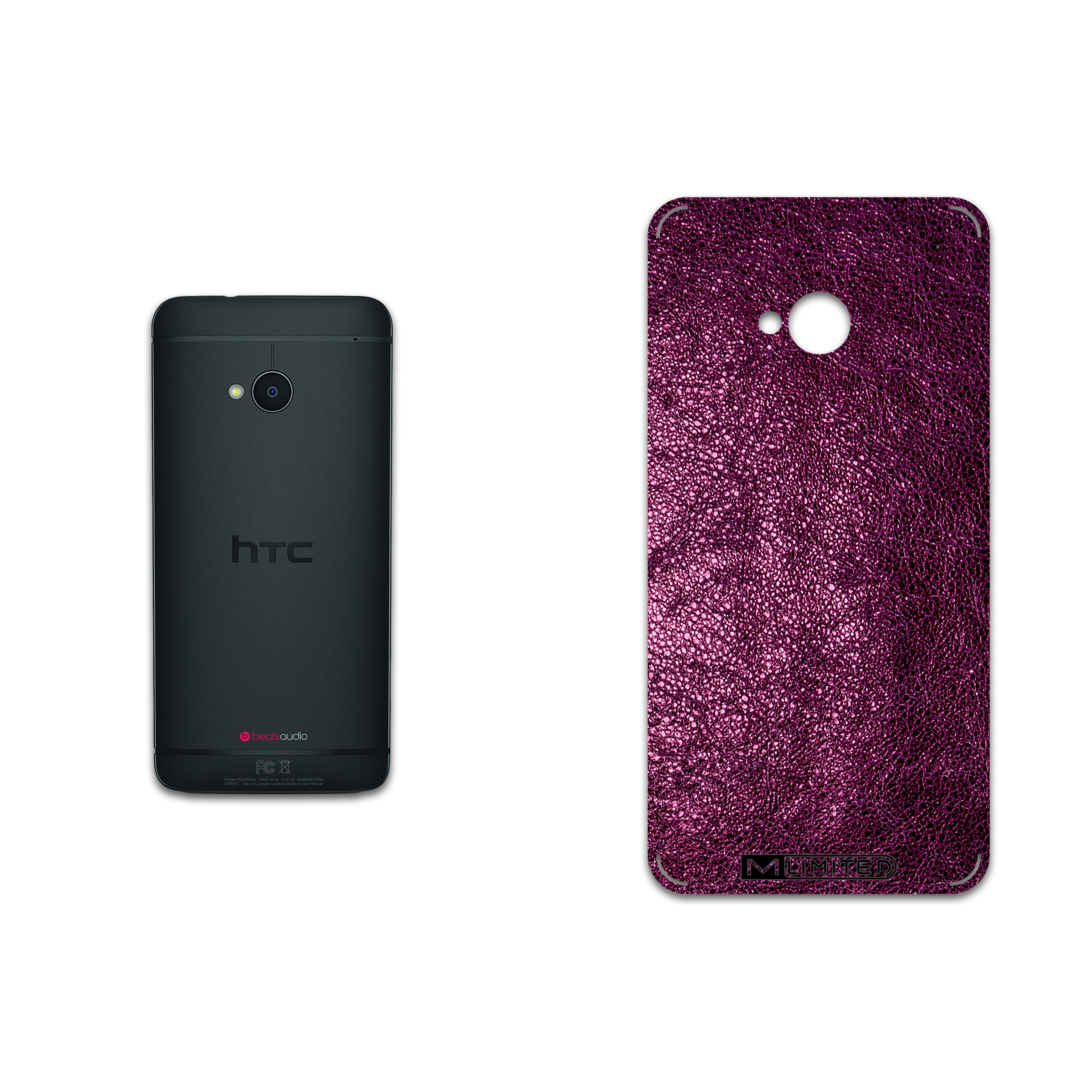 برچسب پوششی ماهوت مدل M-LIMITED-PR-Chrome مناسب برای گوشی موبایل اچ تی سی One بسته دو عددی